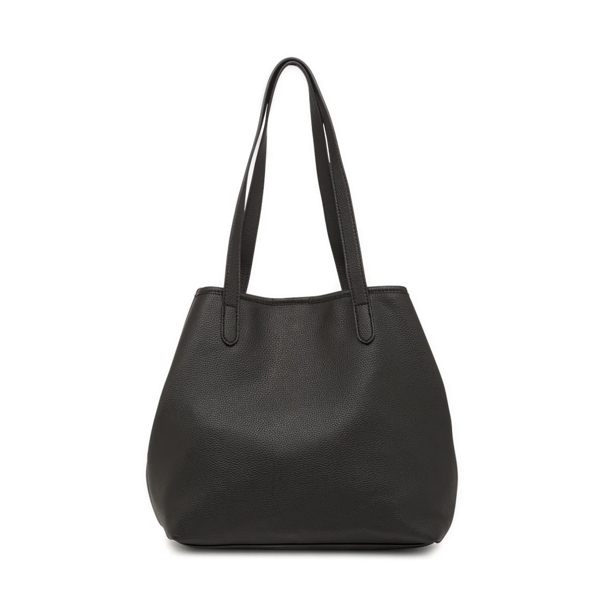 Borsa Tote bag nera da Donna con bottone magnetico Lora Ferres - Image 2