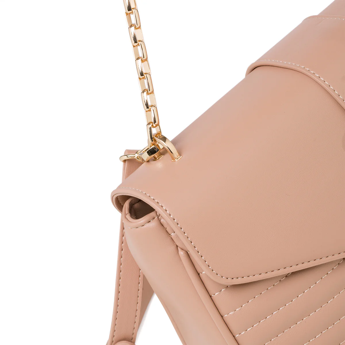 Borsa trapuntata beige da donna con tracolla a catena Call It Spring Luldan - Image 5