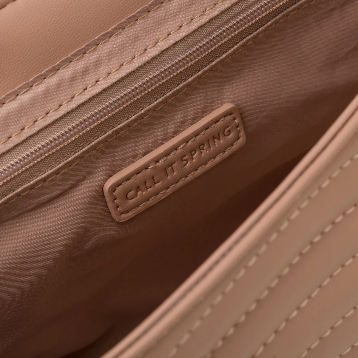Borsa trapuntata beige da donna con tracolla a catena Call It Spring Luldan - Image 6