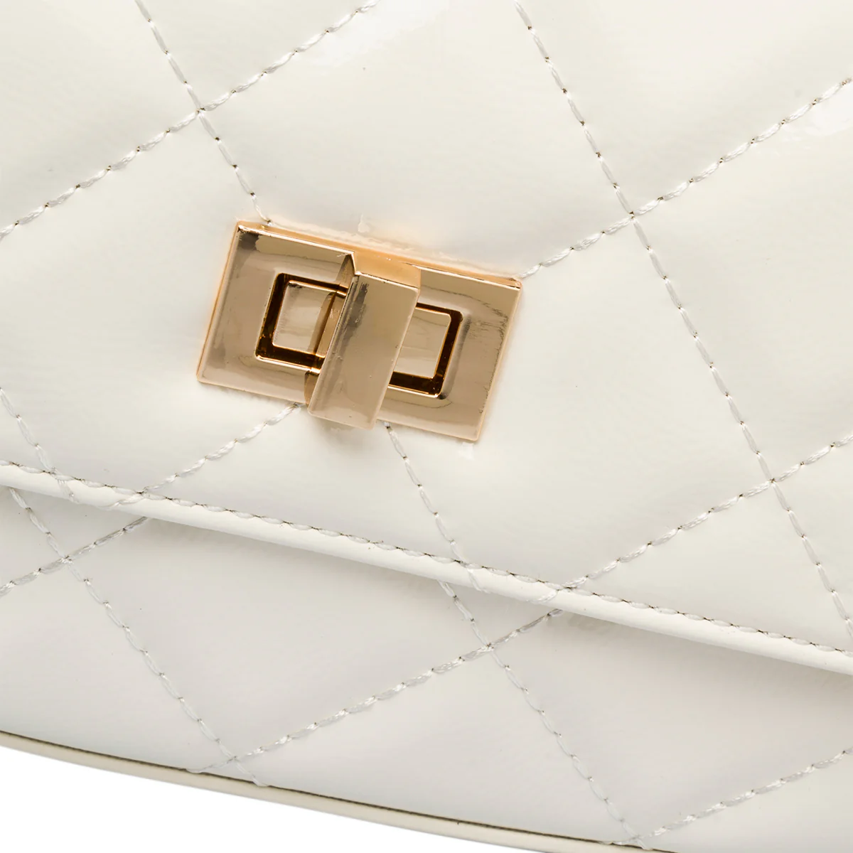 Borsa trapuntata bianca da donna in "pelle vegana" Call It Spring Lexye - Image 4