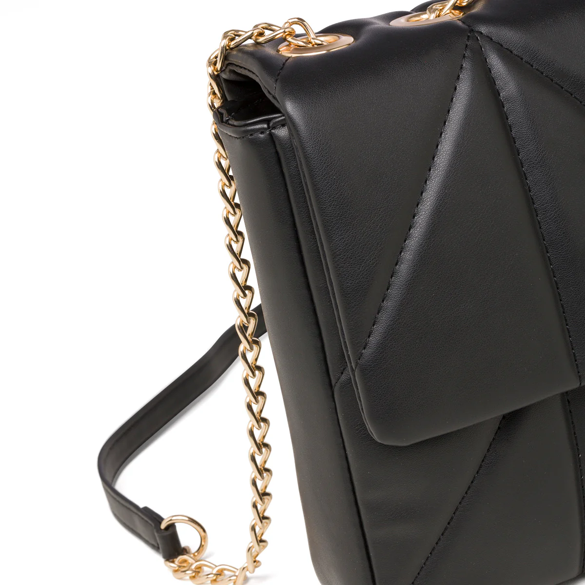 Borsa trapuntata nera da donna con tracolla a catena Call It Spring Crush On You - Image 4