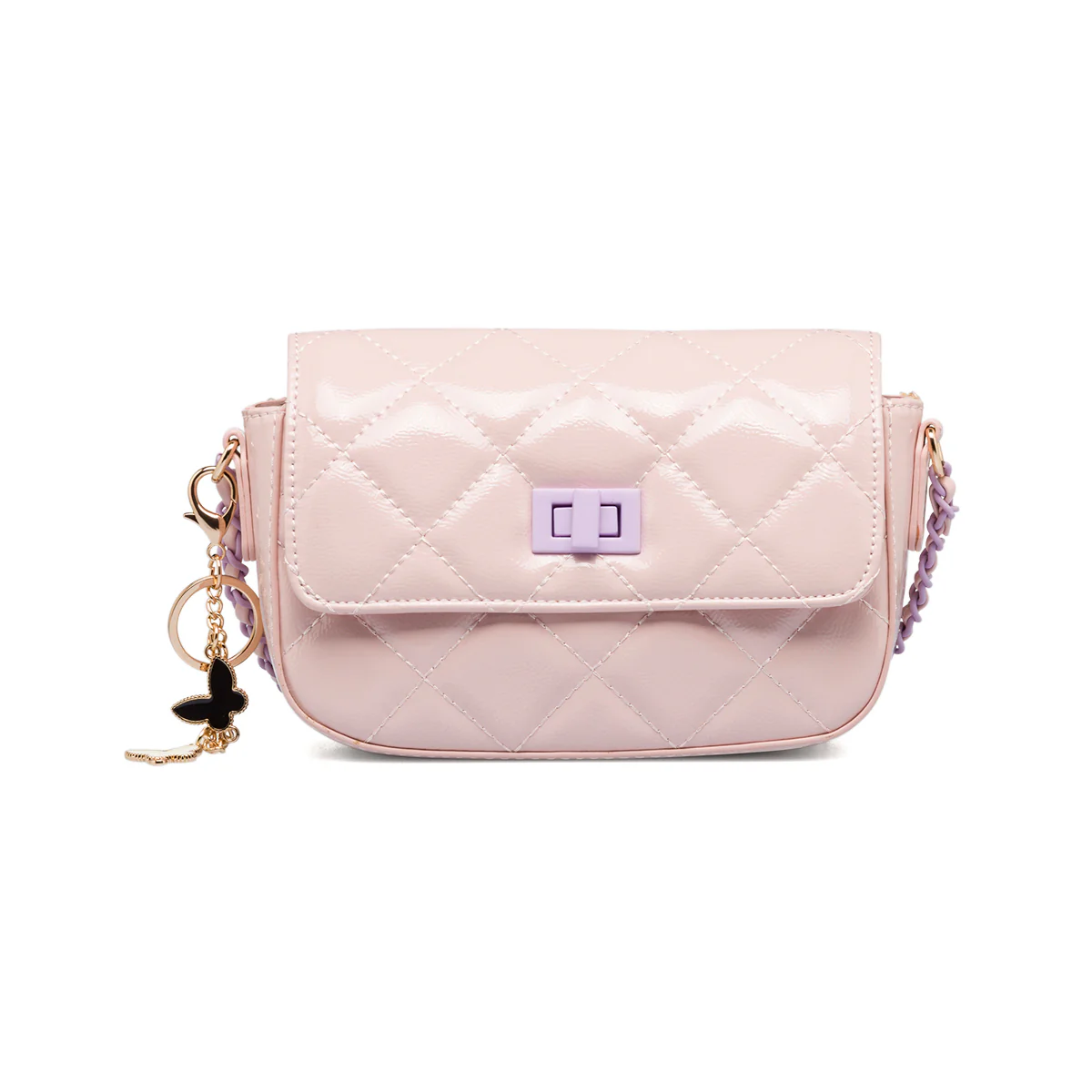 Borsa trapuntata rosa da donna in "pelle vegana" Call It Spring Lexye