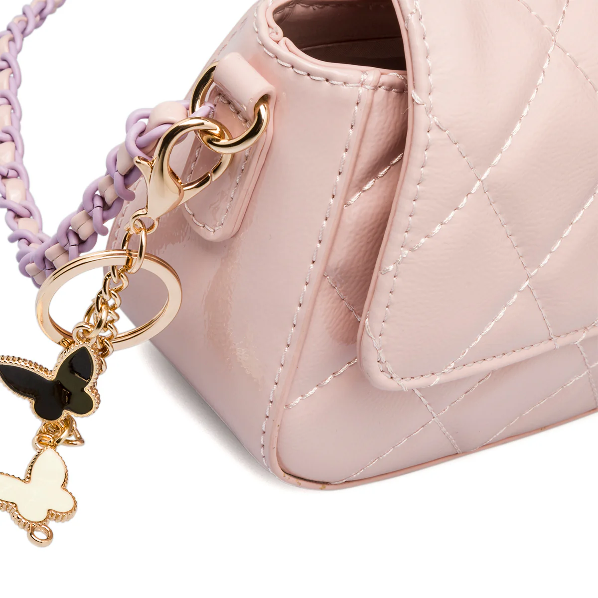 Borsa trapuntata rosa da donna in "pelle vegana" Call It Spring Lexye - Image 5