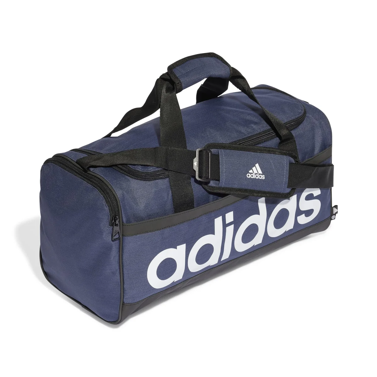 Borsone sportivo blu da palestra adidas Essentials Linear Medium - Image 3