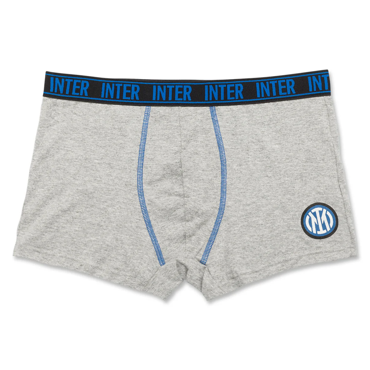 Boxer grigi da uomo con logo Inter