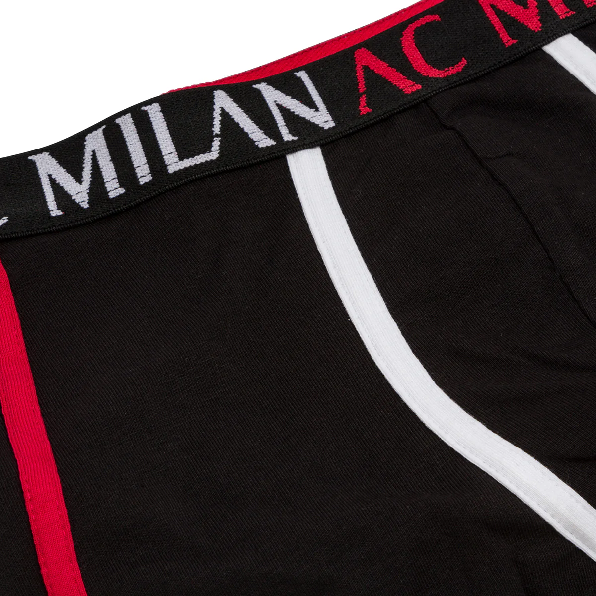 Boxer neri da bambino con logo Milan - Image 3
