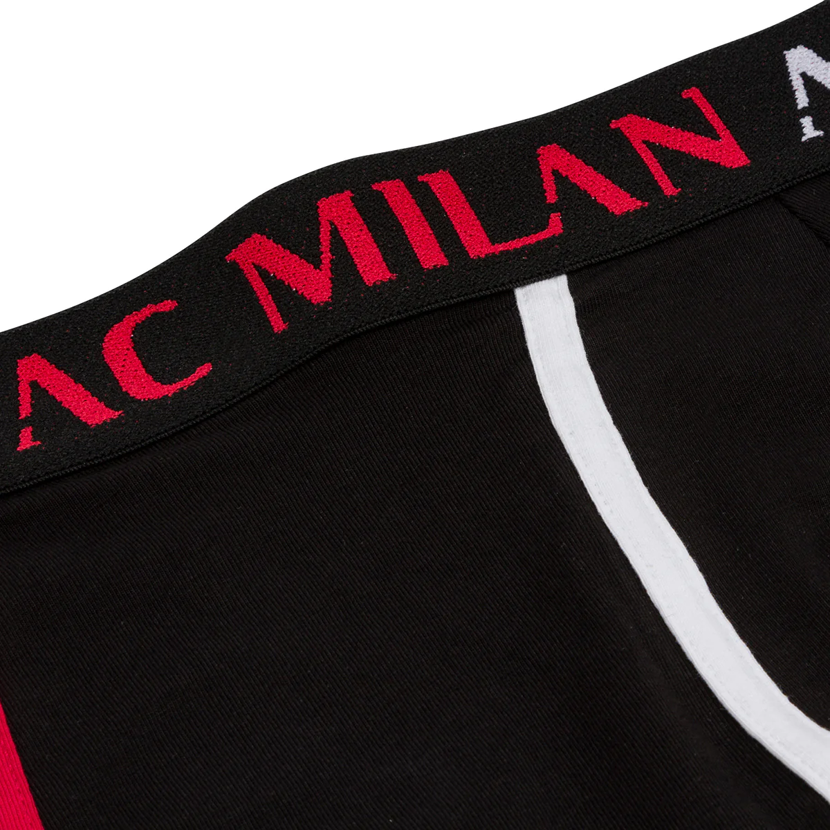 Boxer neri da uomo con logo Milan - Image 3