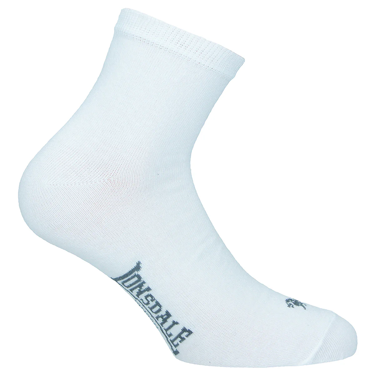 Calzini 8 paia corti bianchi unisex con logo Lonsdale - Image 2