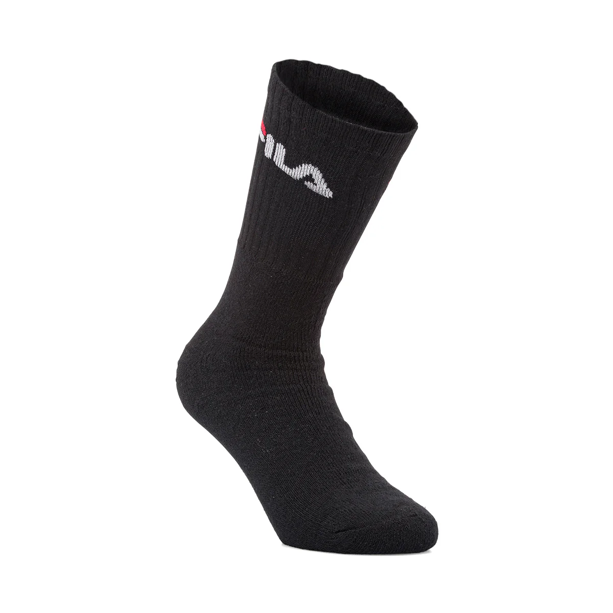 Calzini alti in Cotone neri 3 paia con logo Fila - Image 3