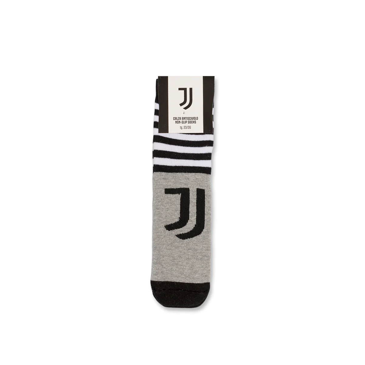 Calzini antiscivolo grigi da bambino con logo Juventus