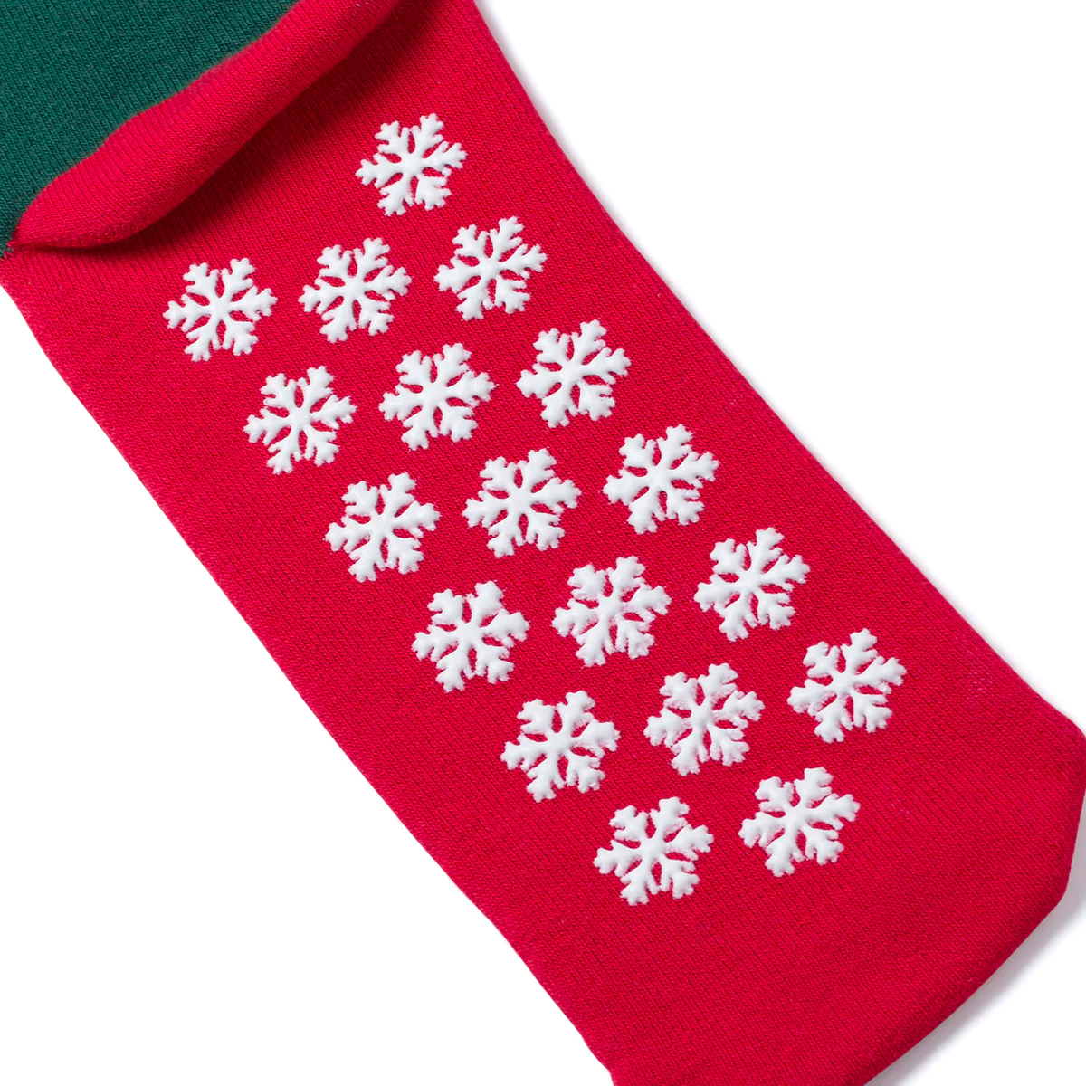 Calzini antiscivolo natalizi verdi e rossi da uomo con ricamo Babbo Natale - Image 5