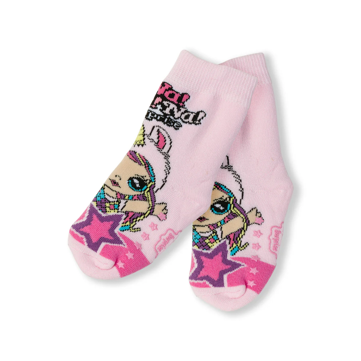 Calzini antiscivolo rosa da bambina Na! Na! Na! Surprise - Image 2