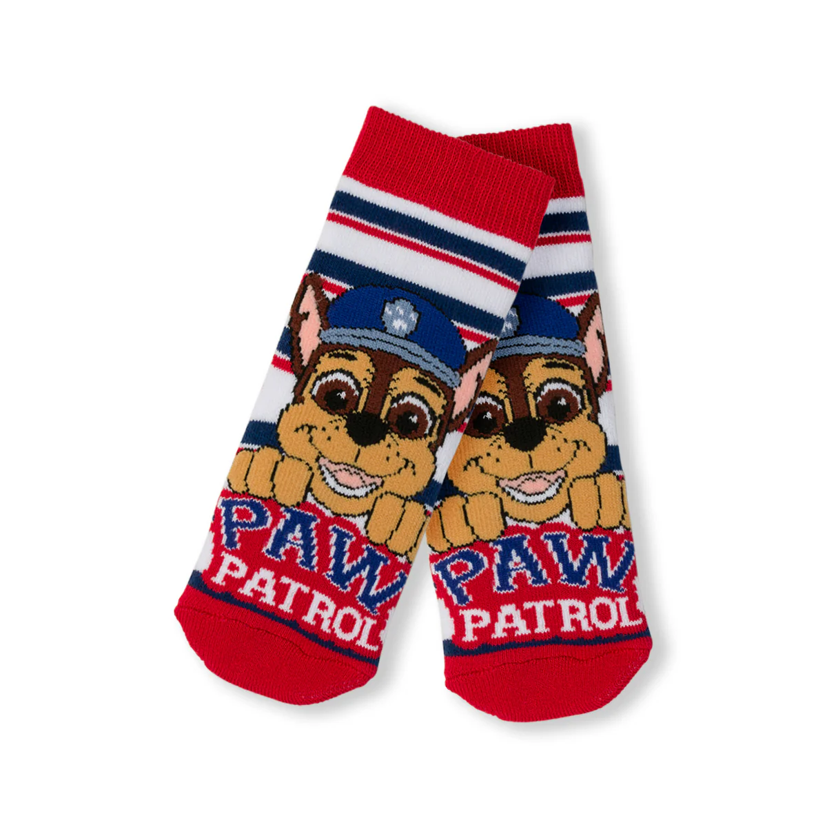 Calzini antiscivolo rossi e bianchi da bambino Paw Patrol