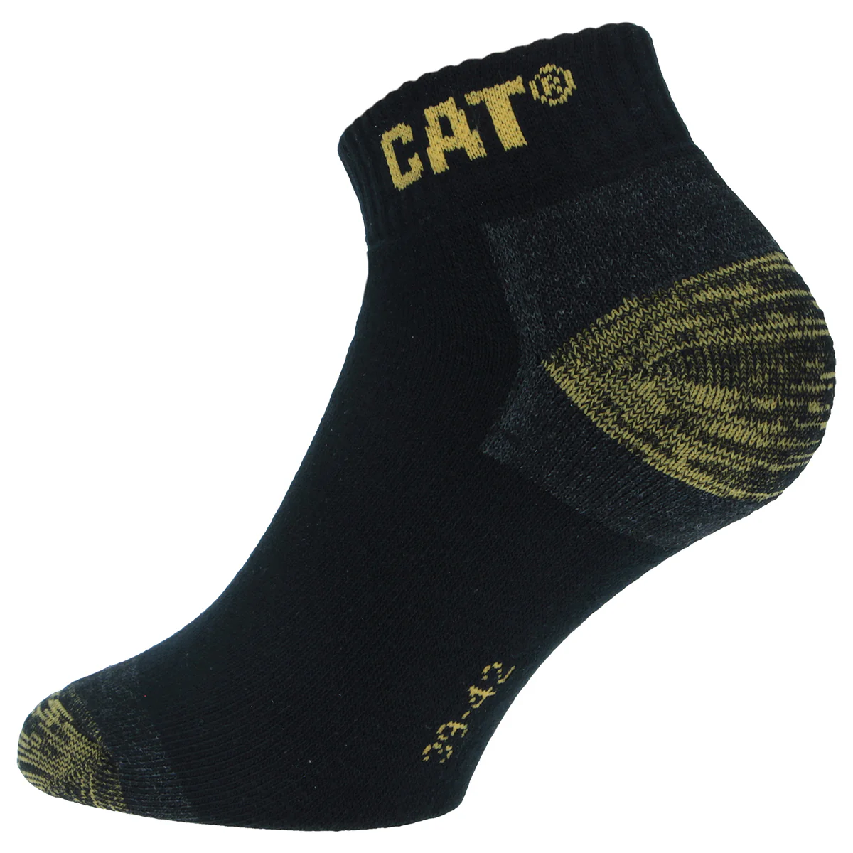 Calzini corti neri tecnici in cotone unisex Caterpillar - Image 2