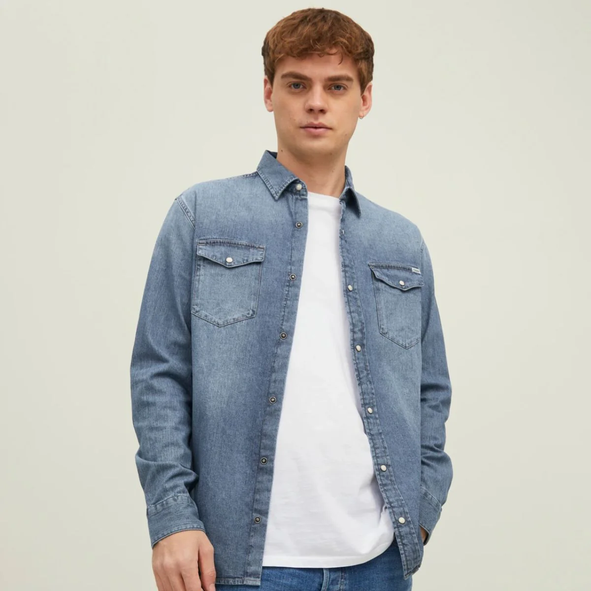 Camicia in denim Regular Fit da uomo Jack & Jones