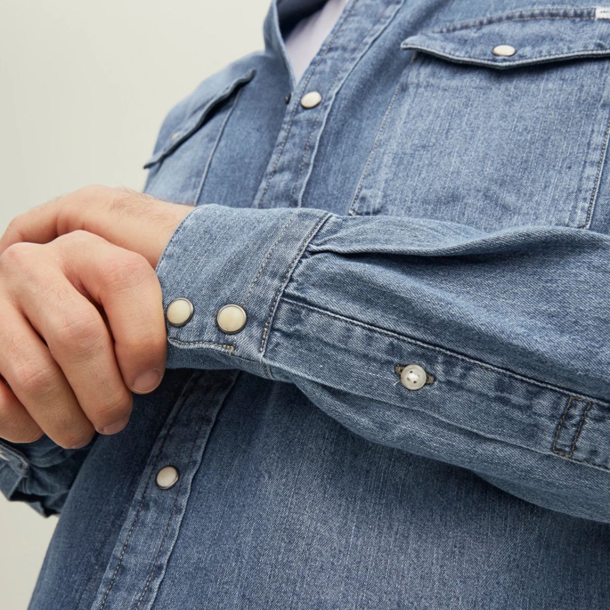 Camicia in denim Regular Fit da uomo Jack & Jones - Image 7