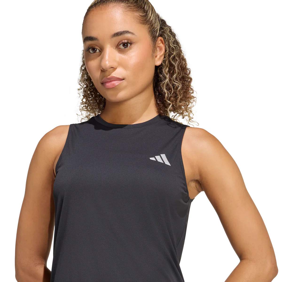 Canotta da corsa nera da Donna con tecnologia Climacool adidas - Image 3