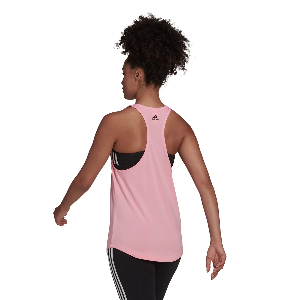 Canotta rosa da donna adidas LOUNGEWEAR Essentials Loose Logo - Image 3