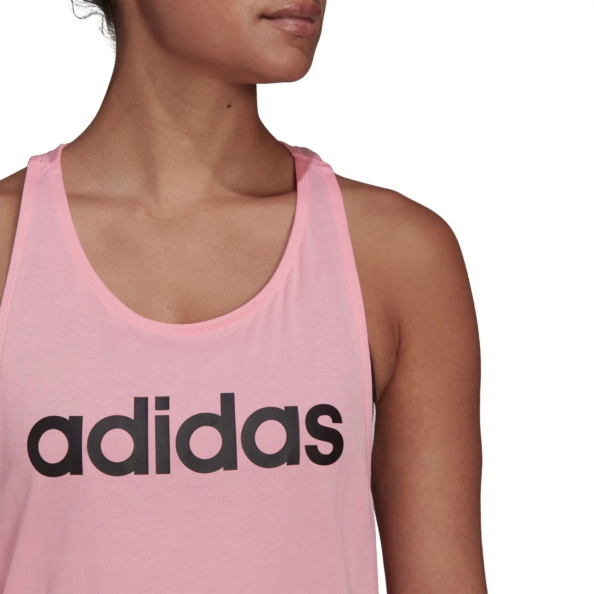 Canotta rosa da donna adidas LOUNGEWEAR Essentials Loose Logo - Image 4