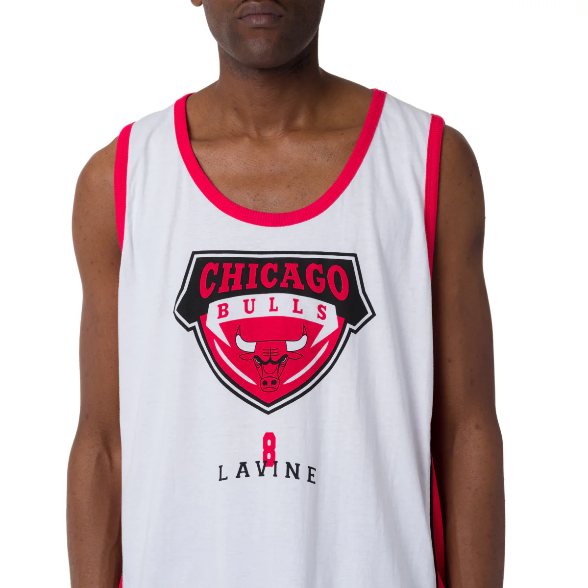 Canotta sportiva da Uomo in Cotone bianca Chicago Bulls NBA - Image 2