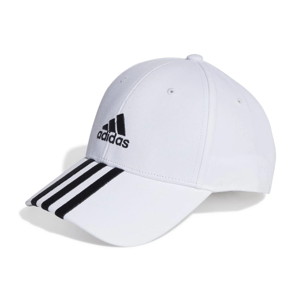 Cappellino da baseball bianco adidas 3-stripes Cotton Twill