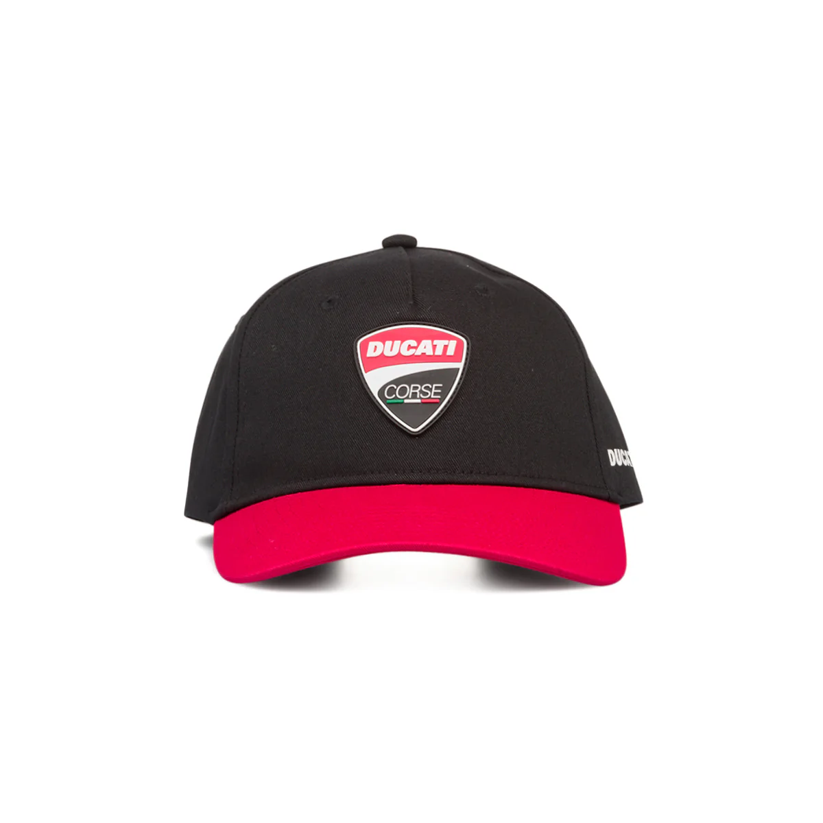 Cappellino da baseball nero con visiera rossa e logo Ducati Corse - Image 2