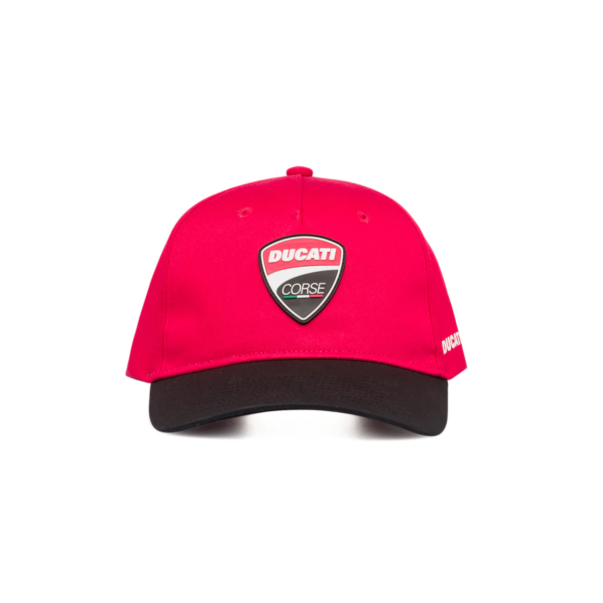Cappellino da baseball rosso con visiera nera e logo Ducati Corse - Image 2