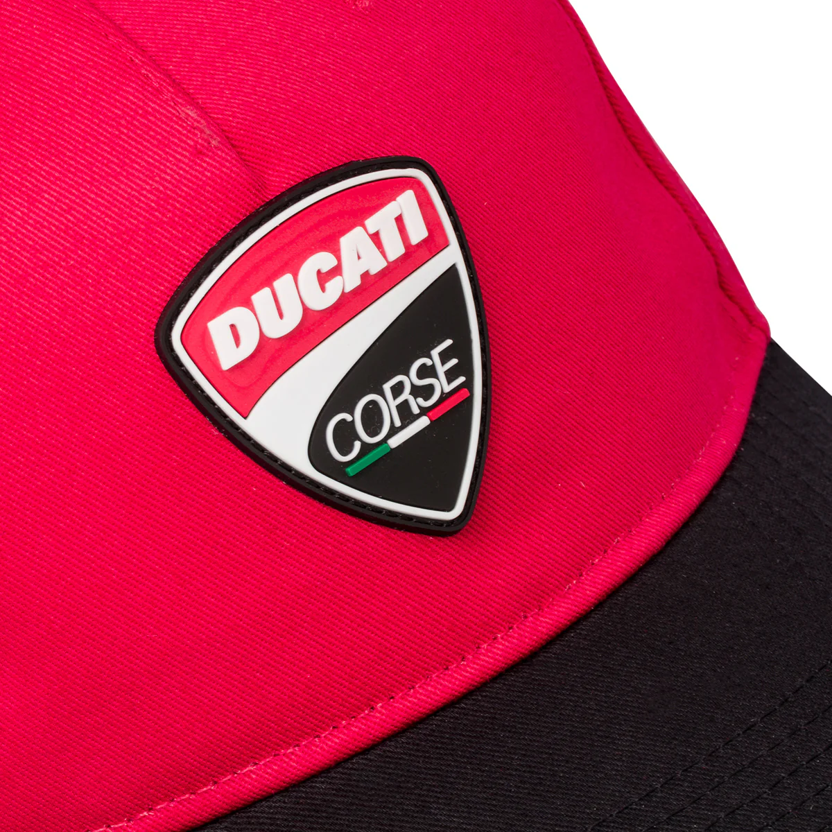 Cappellino da baseball rosso con visiera nera e logo Ducati Corse - Image 4