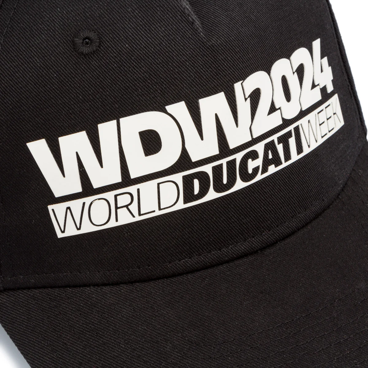 Cappellino da uomo nero con logo WDW2024 Ducati - Image 4