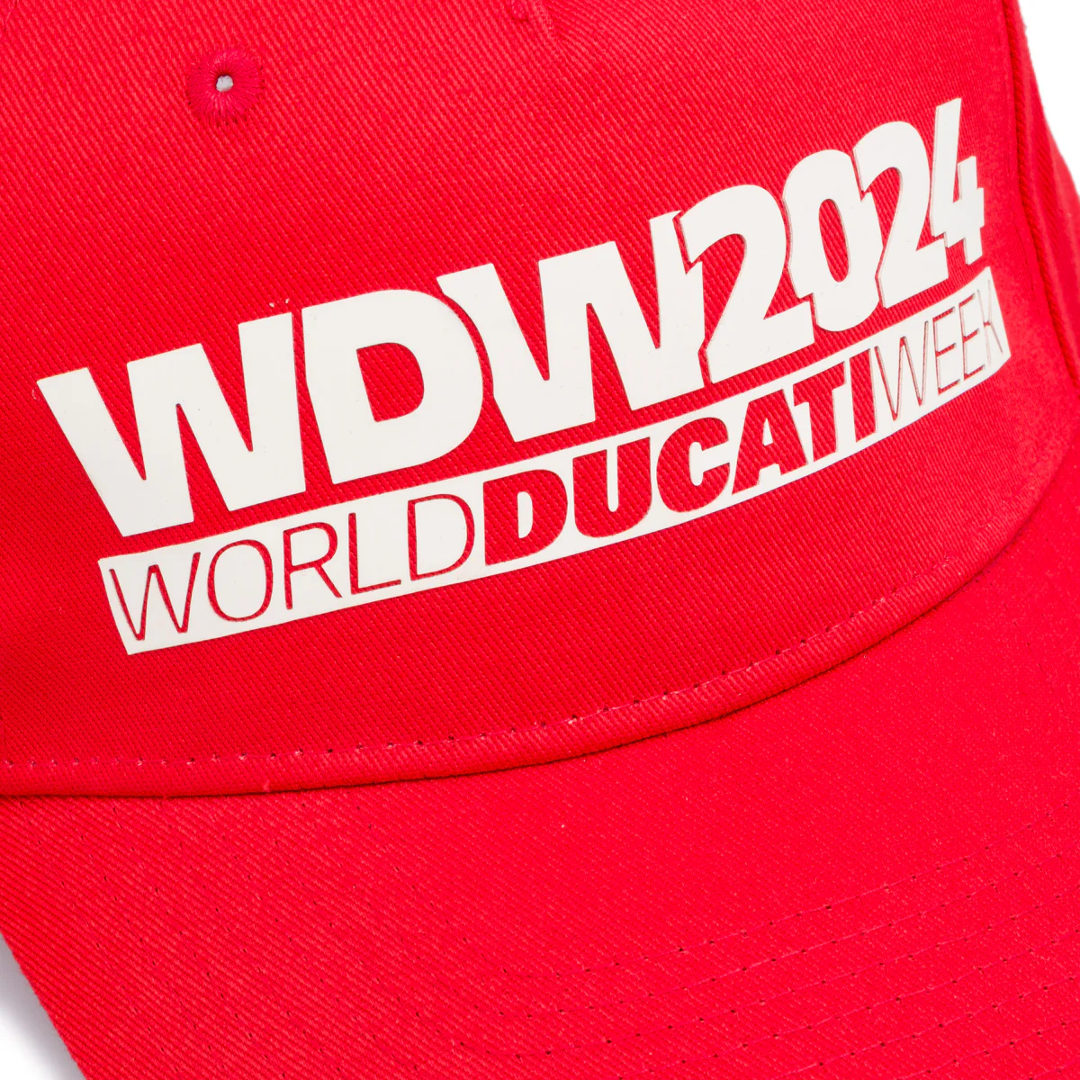 Cappellino da uomo rosso con logo WDW2024 Ducati - Image 4