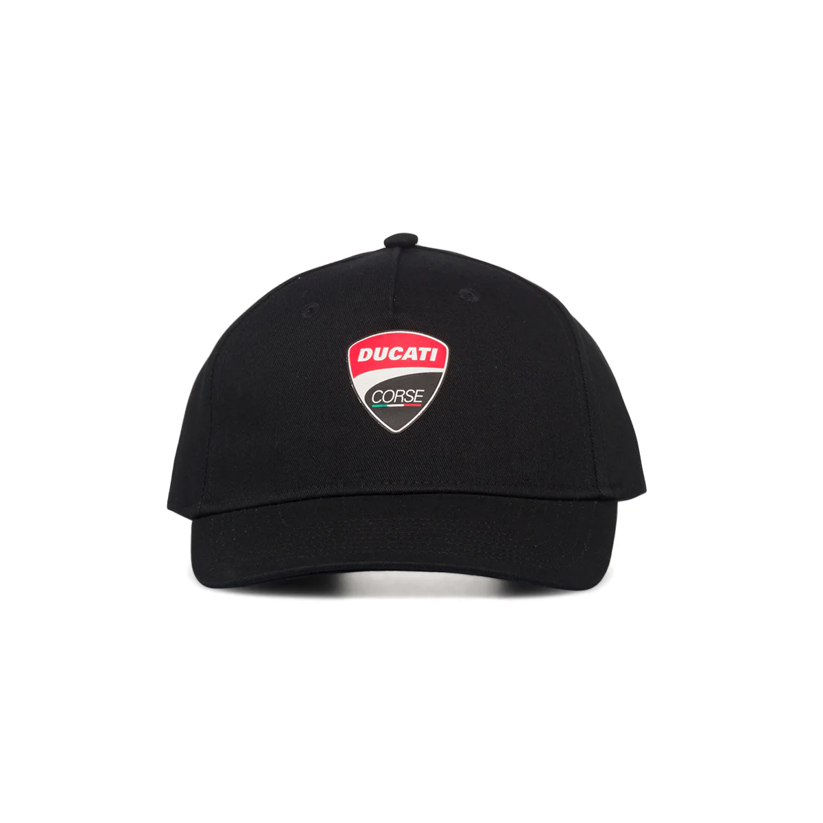 Cappellino nero con badge gommato Ducati Corse - Image 3