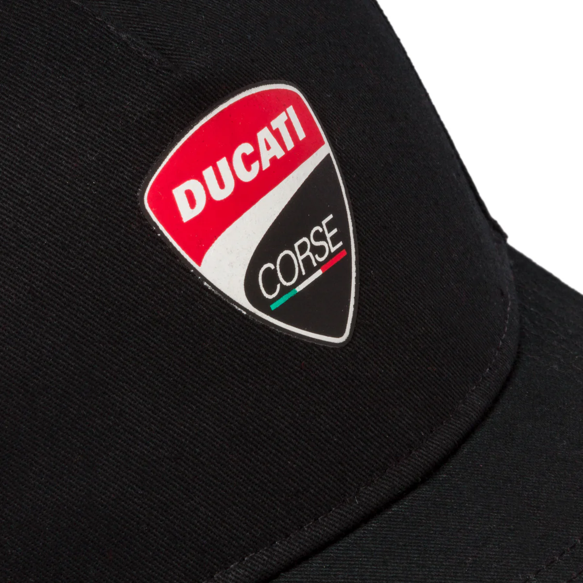 Cappellino nero con badge gommato Ducati Corse - Image 4