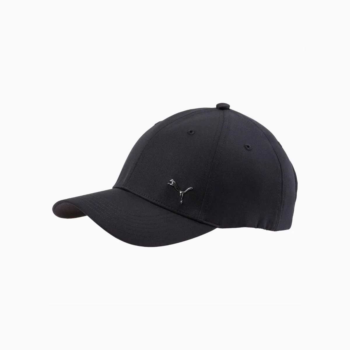 Cappellino nero con logo metallico Metal Cat Puma