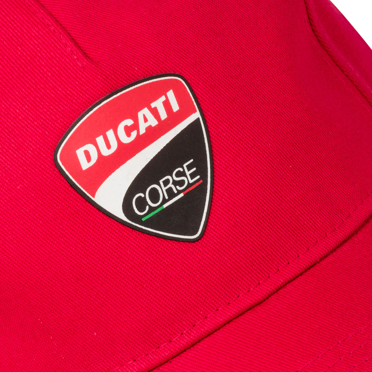 Cappellino rosso con badge gommato Ducati Corse - Image 3