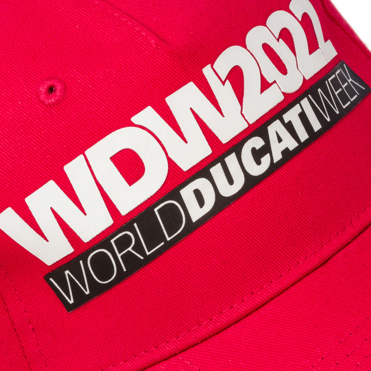 Cappellino rosso con logo World Ducati Week 2022 - Image 4