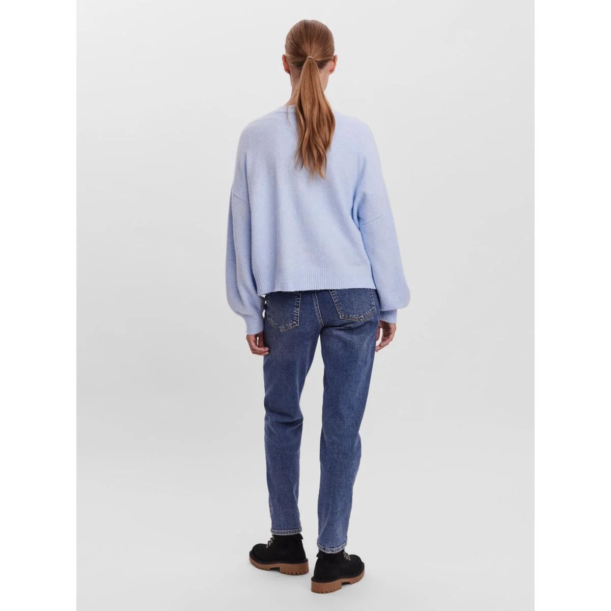 Cardigan azzurro con bottoni da donna Vero Moda - Image 3
