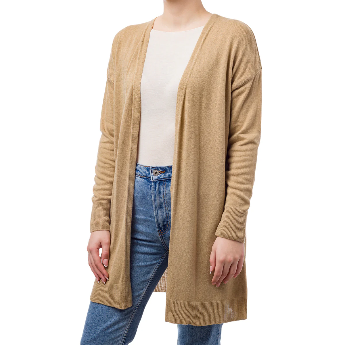 Cardigan marrone da donna Swish Jeans