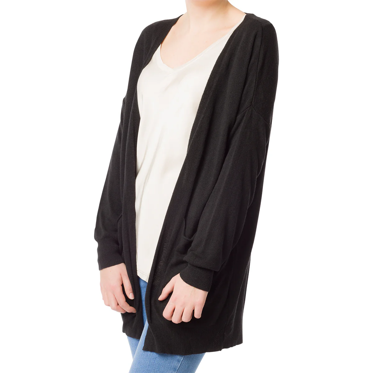 Cardigan nero da donna Swish Jeans