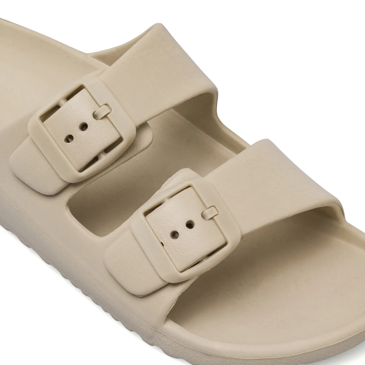 Ciabatte a fascia beige da Donna con fibbie regolabili De Fonseca - Image 5
