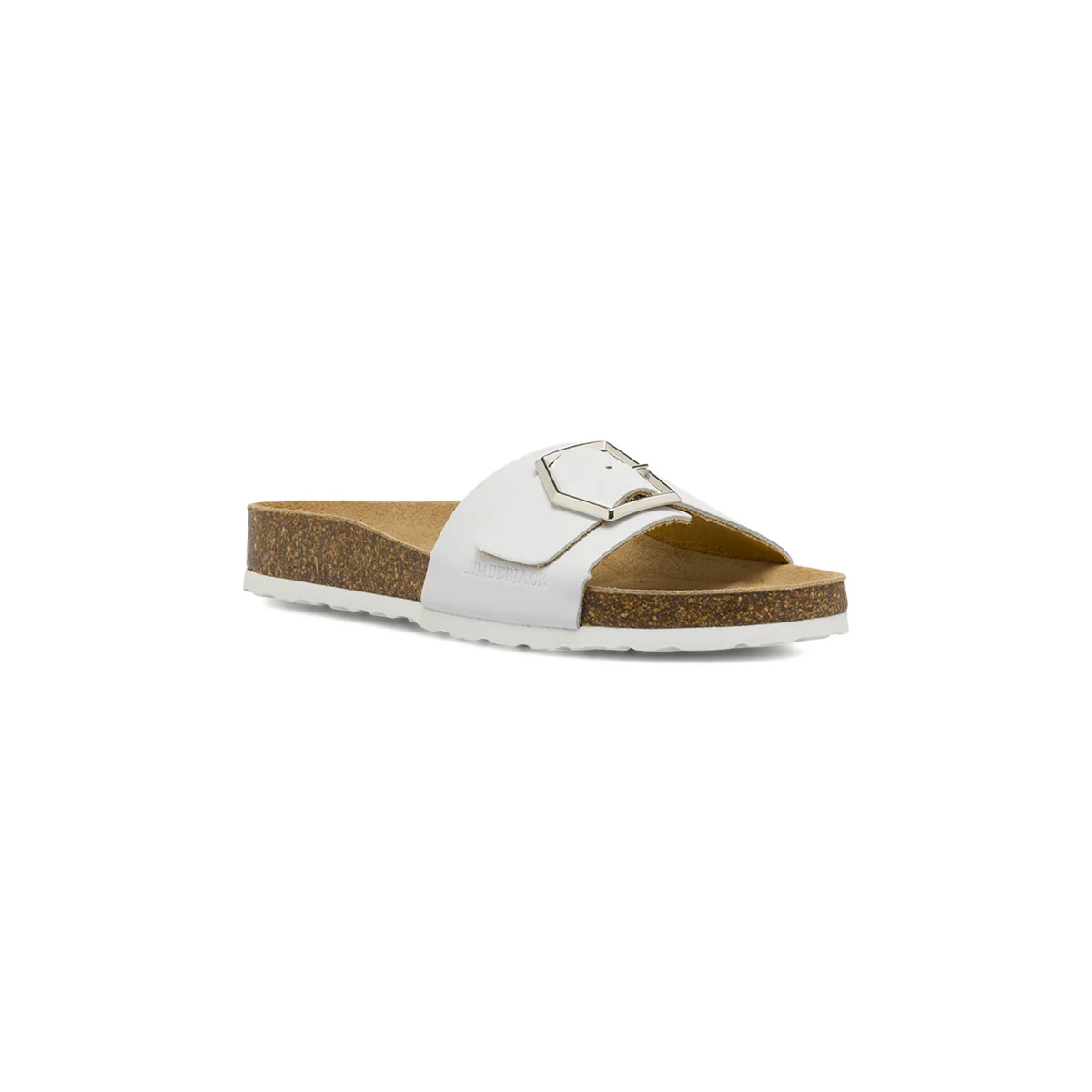 Ciabatte a fascia bianche da Donna con soletta in pelle Lumberjack - Image 3