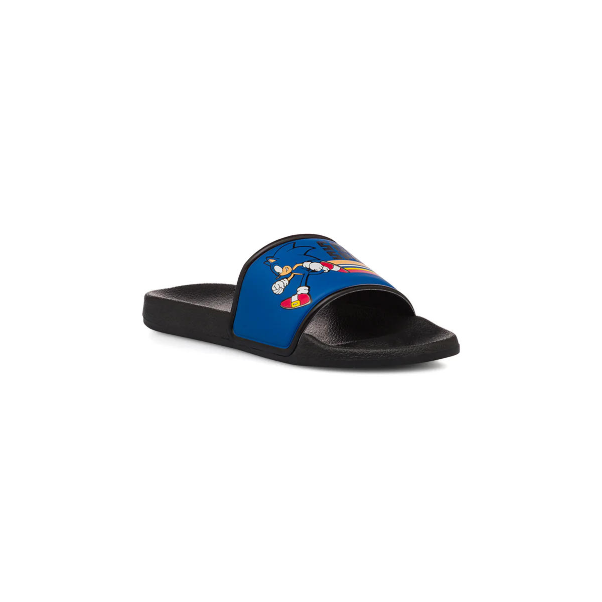 Ciabatte a fascia blu da Bambino con stampa Sonic - Image 2