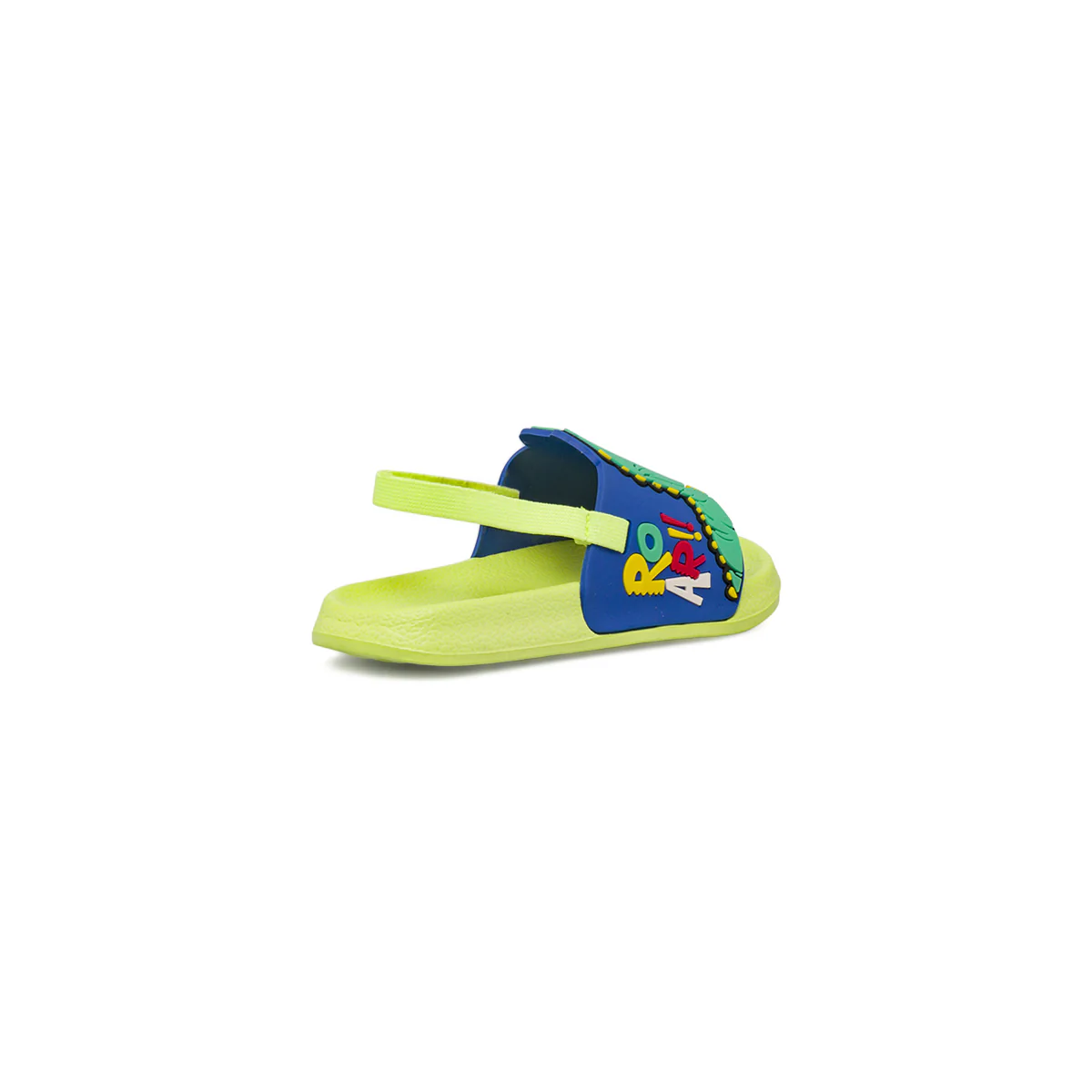 Ciabatte a fascia con elastico da Bambino verdi e blu Dinosauri - Image 3