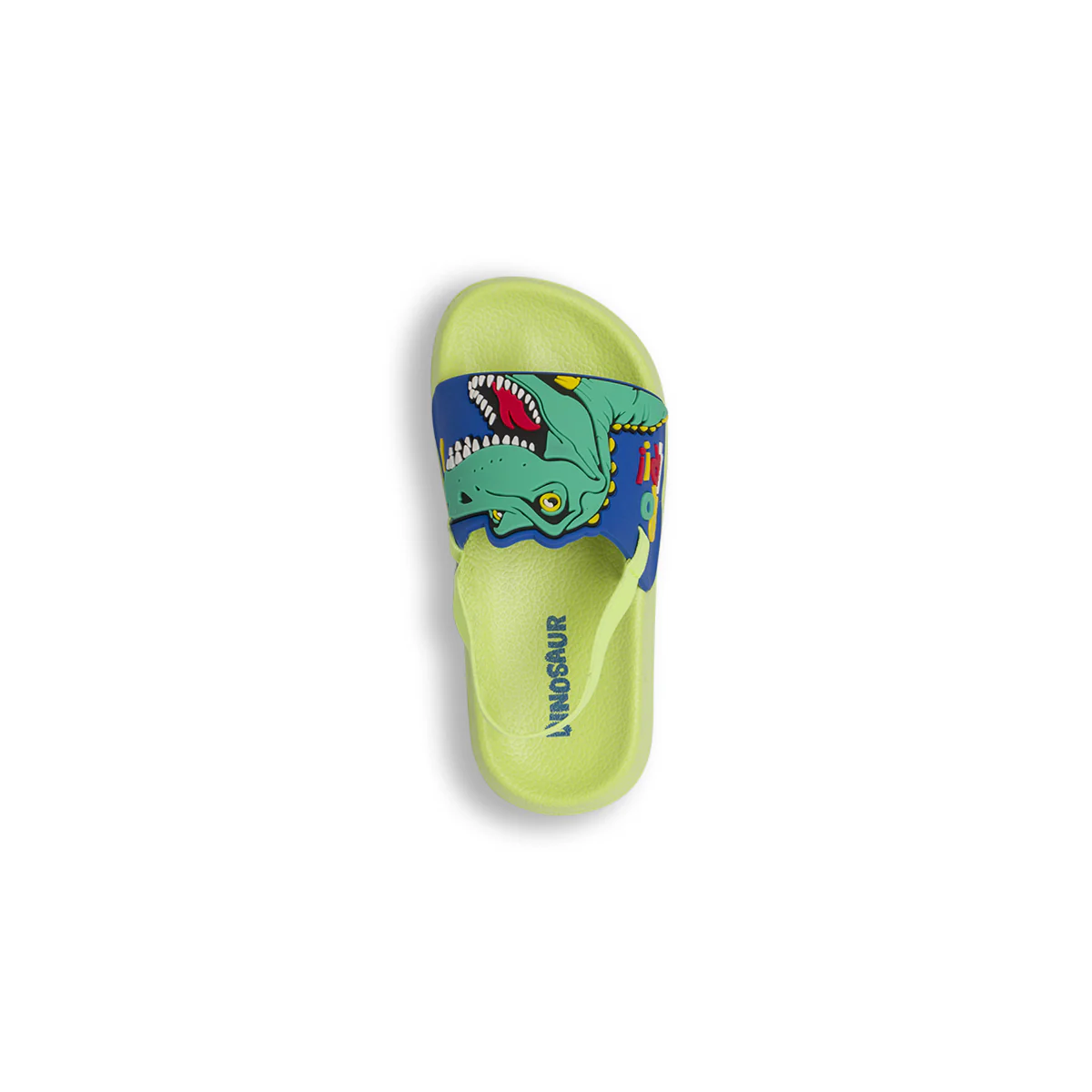 Ciabatte a fascia con elastico da Bambino verdi e blu Dinosauri - Image 6