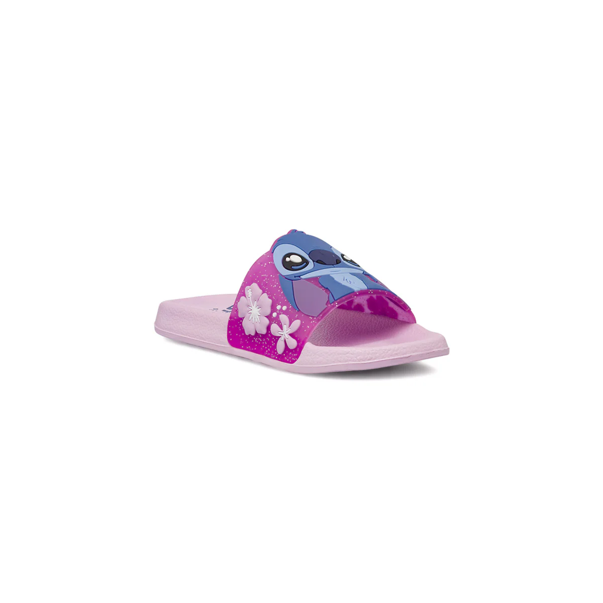 Ciabatte a fascia da Bambina rosa con glitter e fiori Lilo & Stitch - Image 3