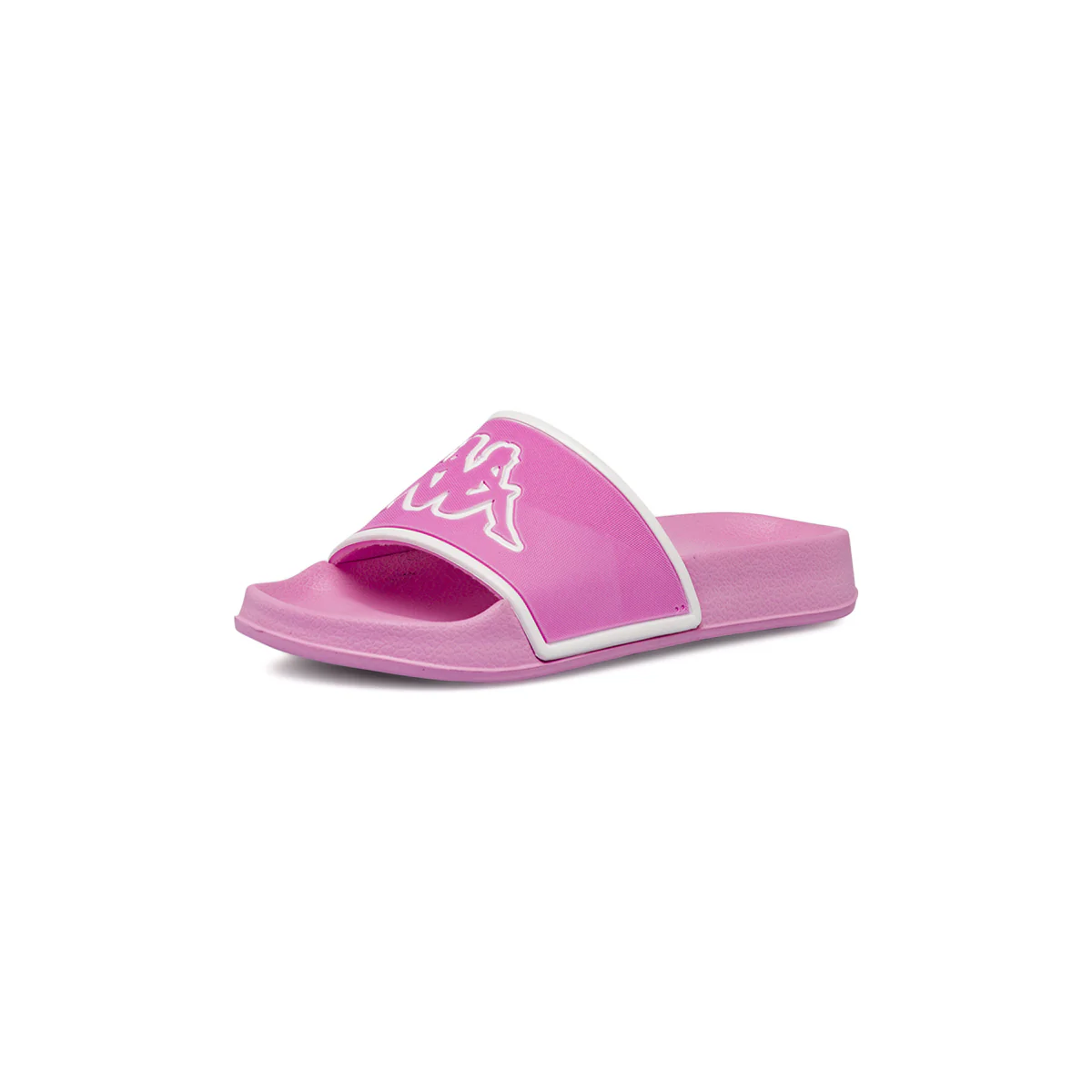 Ciabatte a fascia da Bambina rosa con logo frontale a contrasto Kappa - Image 6