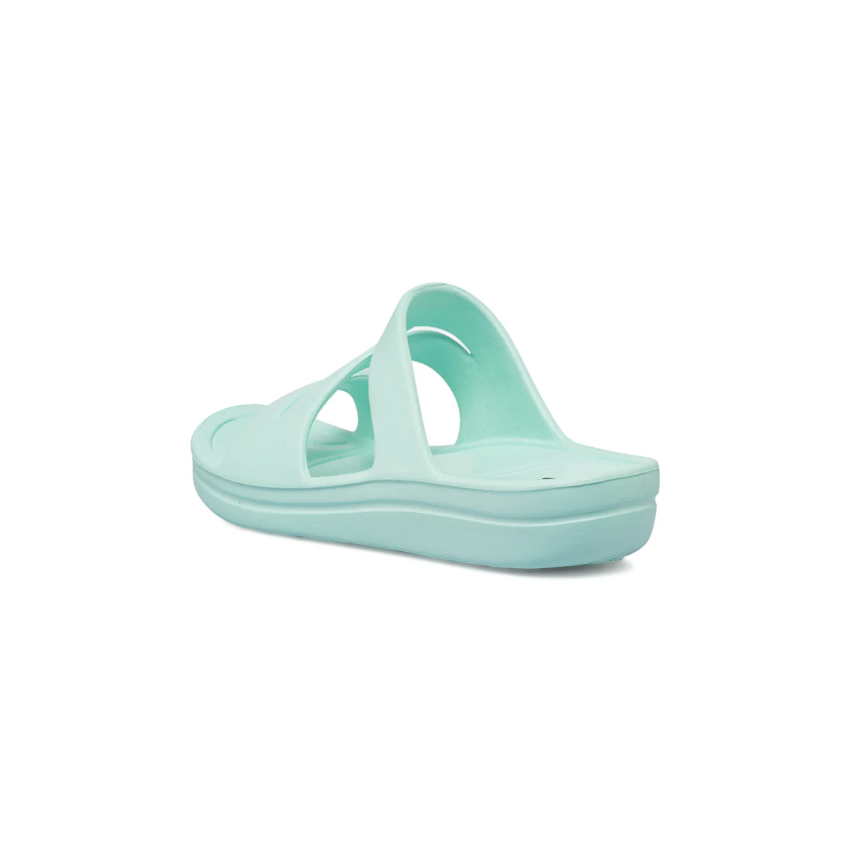 Ciabatte a fascia da Donna azzurre con triplo cinturino Jog - Image 3