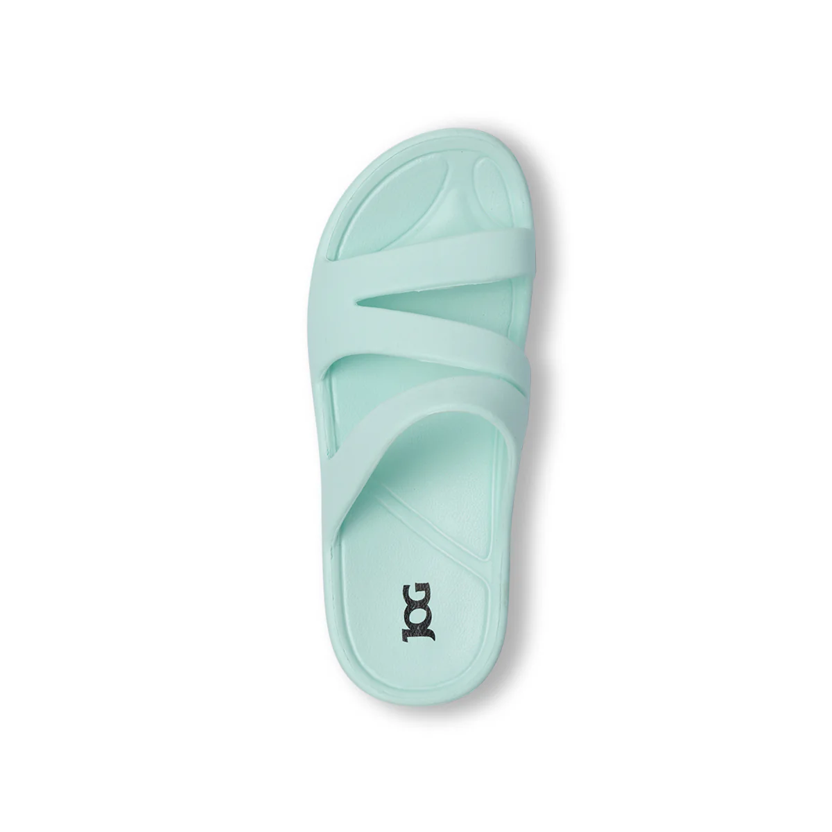 Ciabatte a fascia da Donna azzurre con triplo cinturino Jog - Image 6