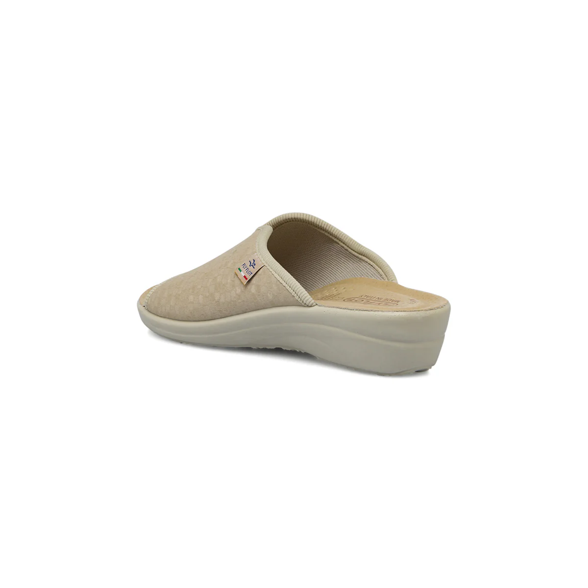 Ciabatte a fascia da Donna beige con soletta in pelle Fly Flot - Image 3