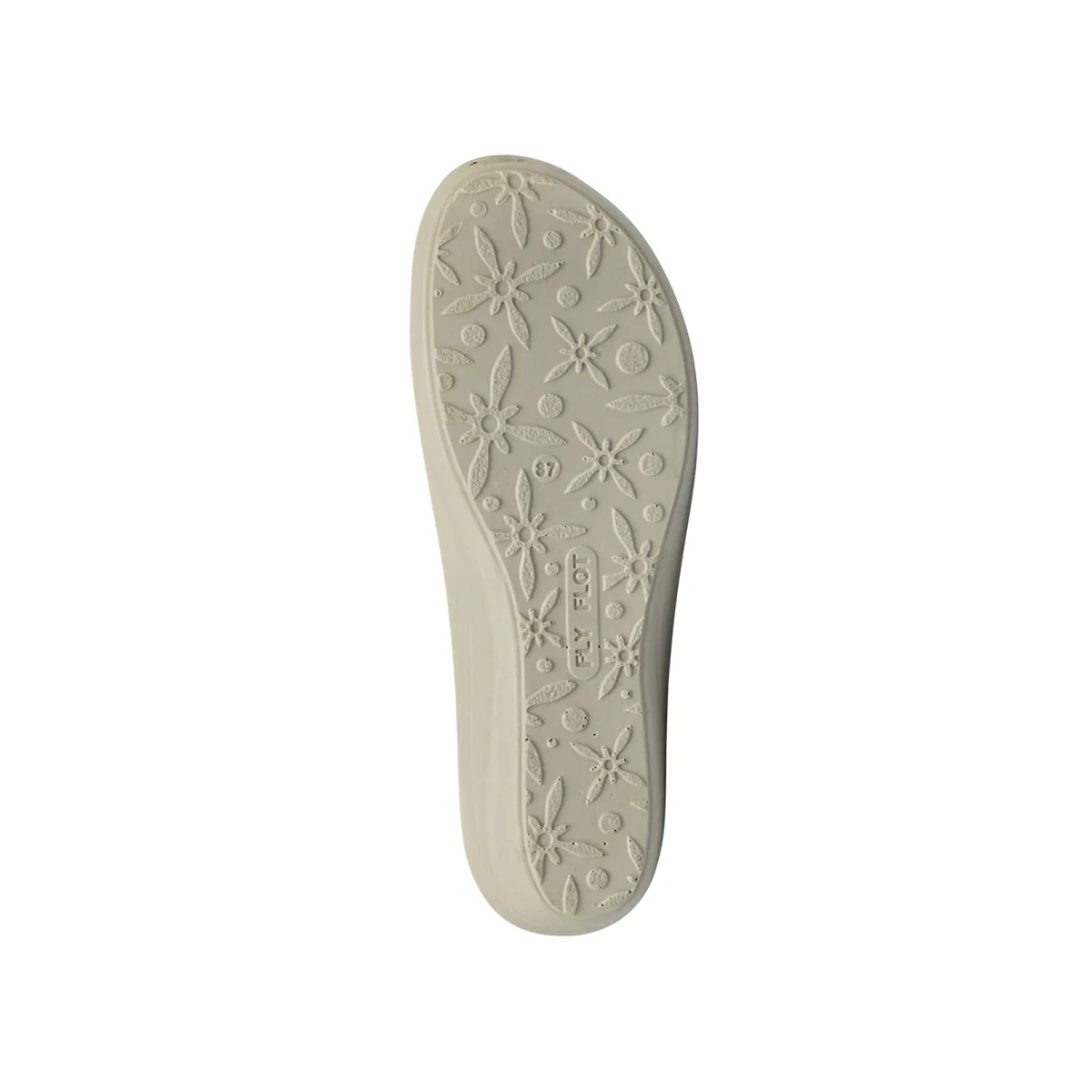 Ciabatte a fascia da Donna beige con soletta in pelle Fly Flot - Image 4