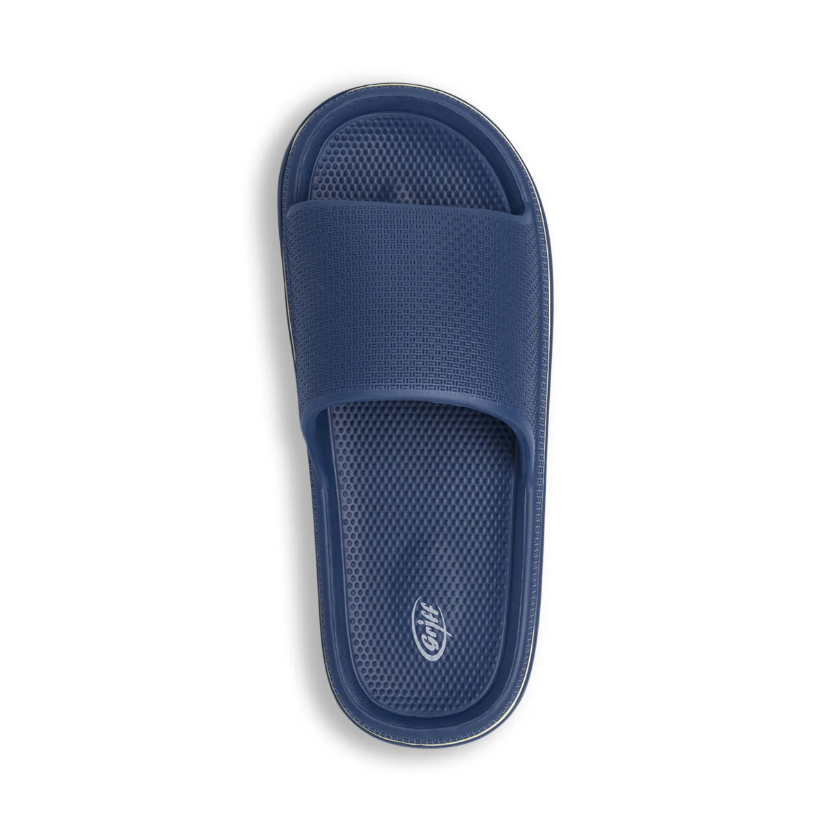 Ciabatte a fascia da Uomo blu in gomma con dettaglio bianco Griff - Image 2